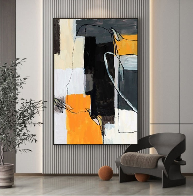 Handcrafted  Oil Paintings Acrylic paintings On Canvas Abstract paintings Wall Art MA1041
