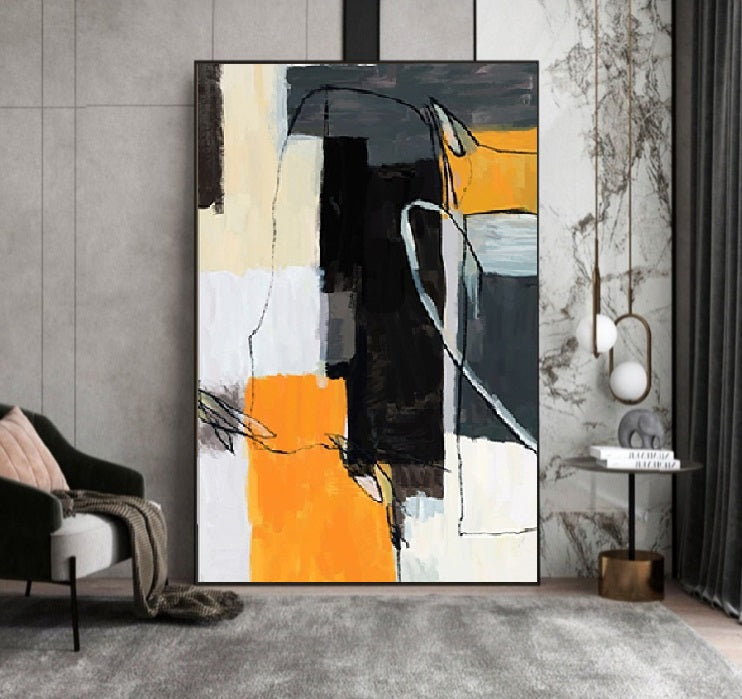 Handcrafted  Oil Paintings Acrylic paintings On Canvas Abstract paintings Wall Art MA1041