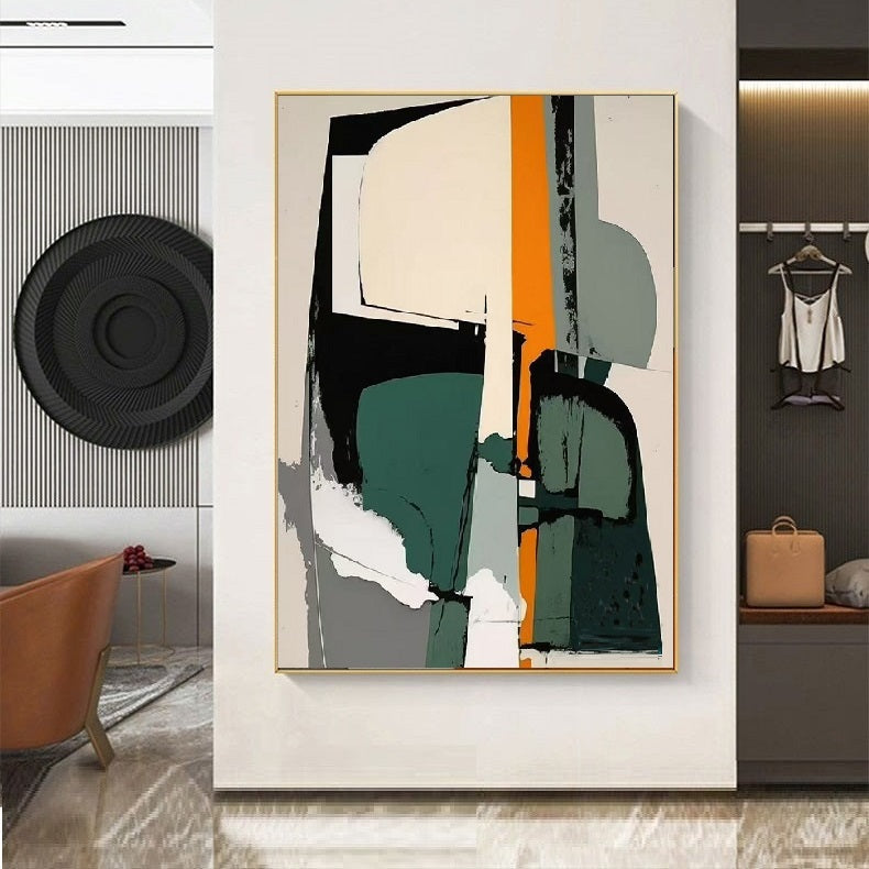 Handcrafted Abstract Painting Minimalist Wall Art For Homedecor MA1045D