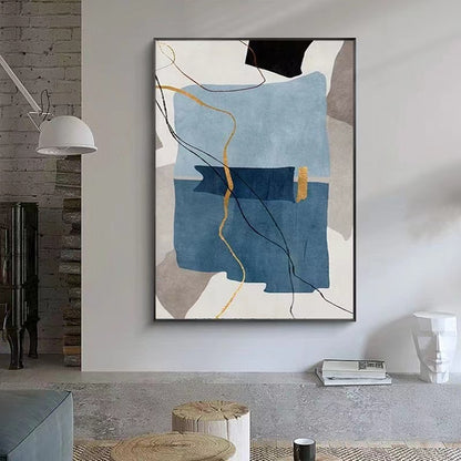 Handcrafted Abstract Painting Minimalist Wall Art For Homedecor MA1047A