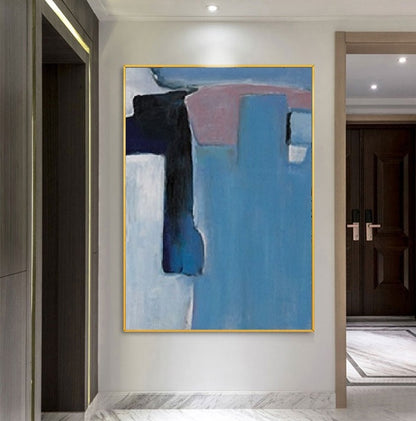 Handcrafted Abstract Painting Minimalist Wall Art For Homedecor MA1049B