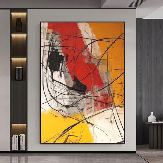 Handcrafted Abstract Painting Minimalist Wall Art For Homedecor MA1050