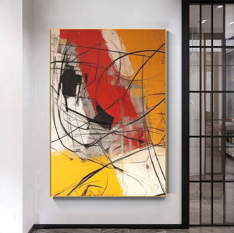 Handcrafted Abstract Painting Minimalist Wall Art For Homedecor MA1050