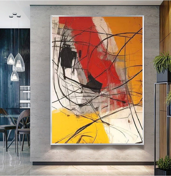 Handcrafted Abstract Painting Minimalist Wall Art For Homedecor MA1050