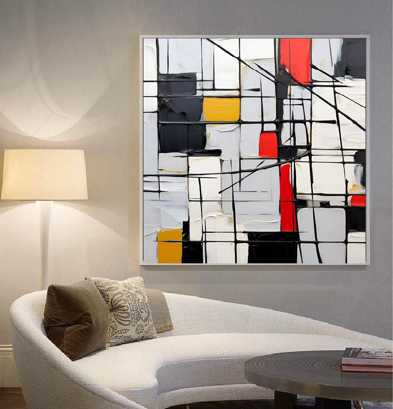 Handcrafted Abstract Painting Minimalist Wall Art For Homedecor MA1054