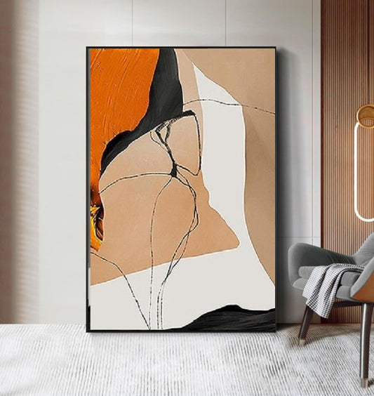 Handcrafted Abstract Painting Fine Art For Homedecor MA1056B