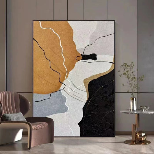 Handcrafted Abstract Painting Fine Art For Homedecor MA1057