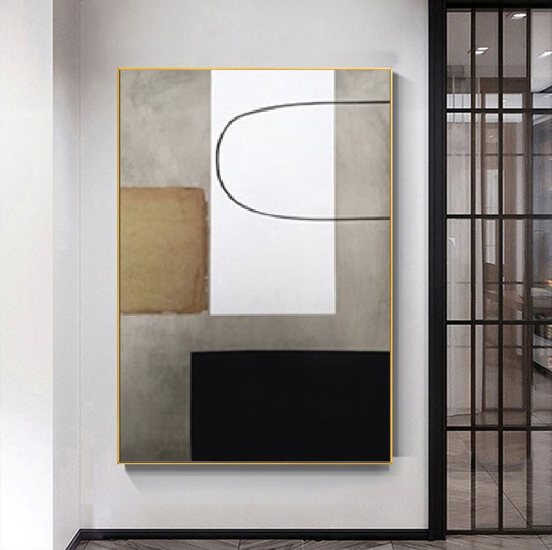 Handcrafted Abstract Painting Minimalist Wall Art For Homedecor MA1057A