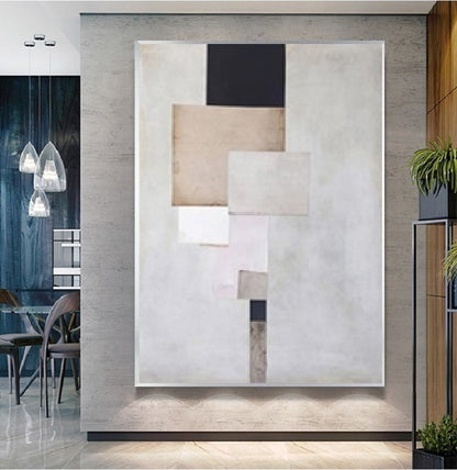 Handcrafted Abstract Painting Minimalist Wall Art For Homedecor MA1057B