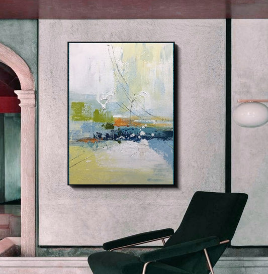 Handcrafted Abstract Painting Fine Art For Homedecor MA1062