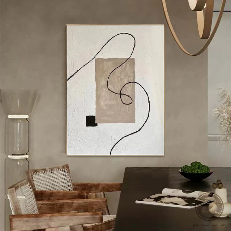 Handcrafted Abstract Painting Minimalist Wall Art For Home decor MA1066