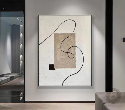 Handcrafted Abstract Painting Minimalist Wall Art For Home decor MA1066