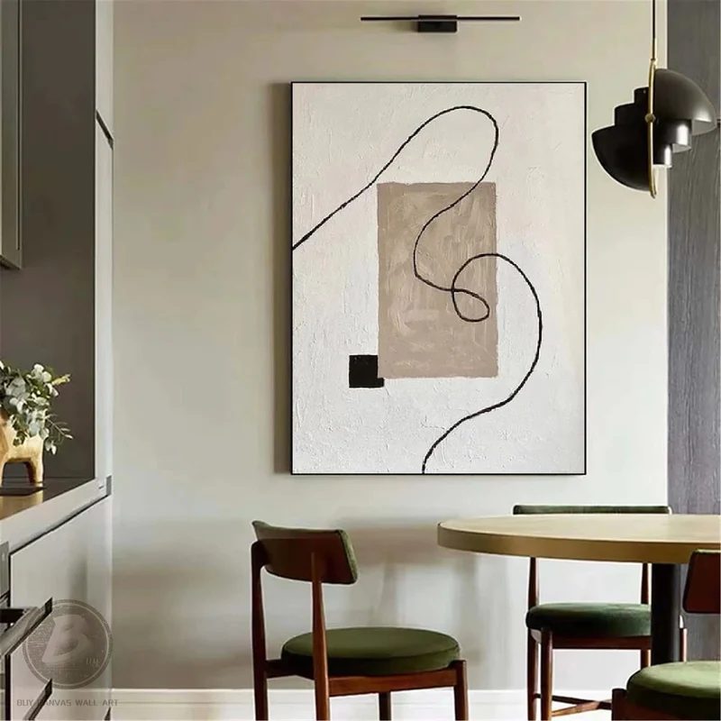 Handcrafted Abstract Painting Minimalist Wall Art For Home decor MA1066