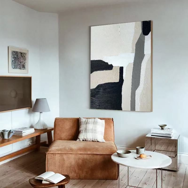 Handcrafted Abstract Painting Minimalist Wall Art For Home decor MA1068