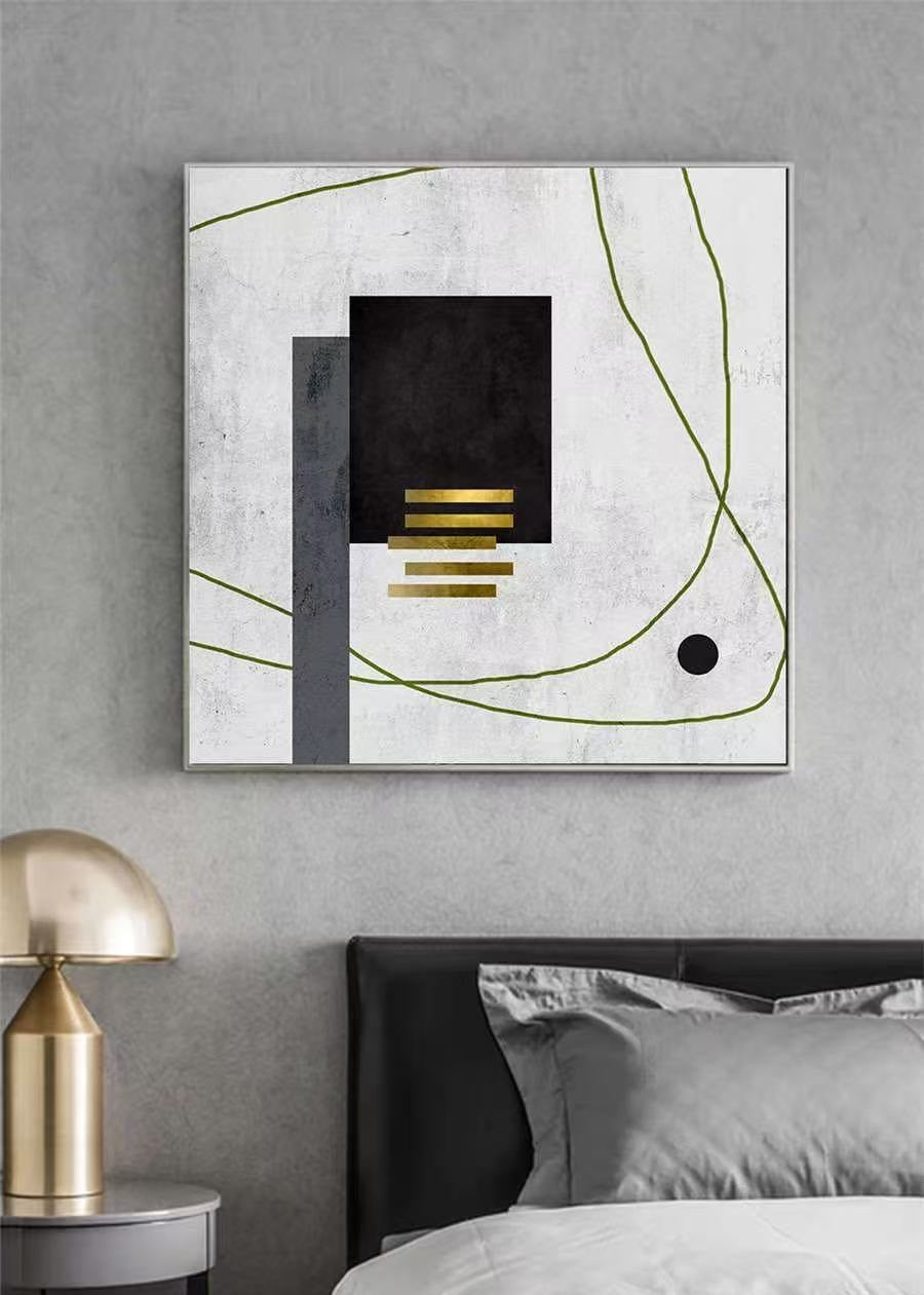 Handcrafted Abstract Painting Minimalist Wall Art For Homedecor MA1069