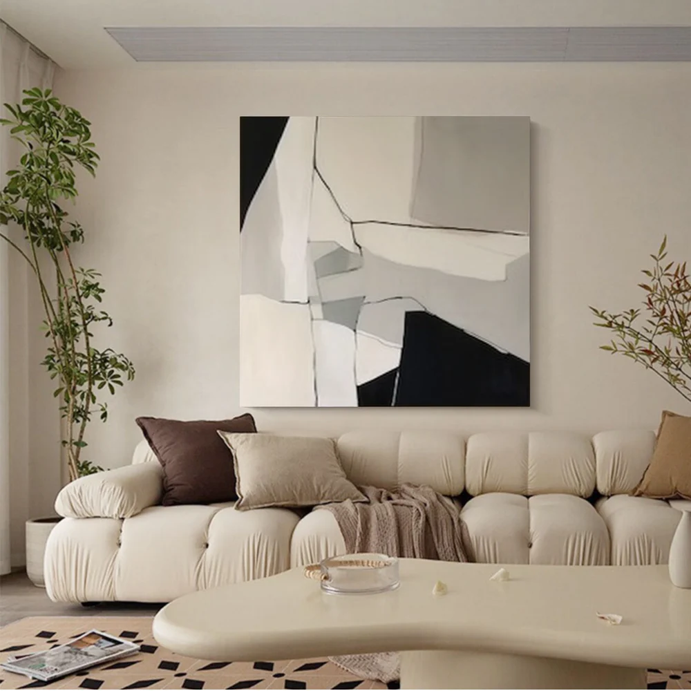 Handcrafted Minimalist Abstract Wall Art for Home Decor MA1071A