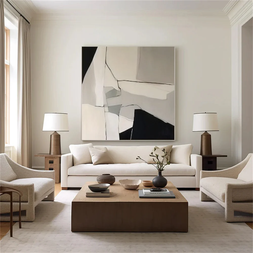 Handcrafted Minimalist Abstract Wall Art for Home Decor MA1071A