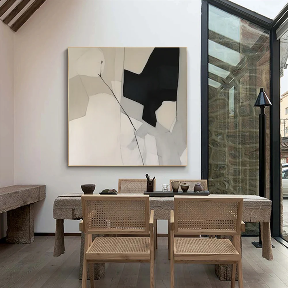 Handcrafted Minimalist Abstract Wall Art for Home Decor MA1071B