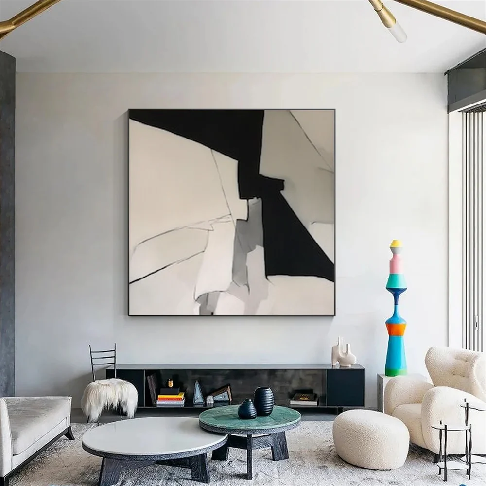 Handcrafted Minimalist Abstract Wall Art for Home Decor MA1071C