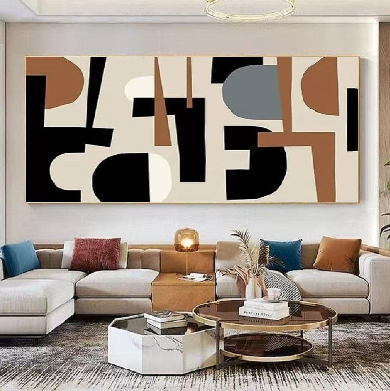 Handcrafted Minimalist Abstract Wall Art for Home Decor MA1072