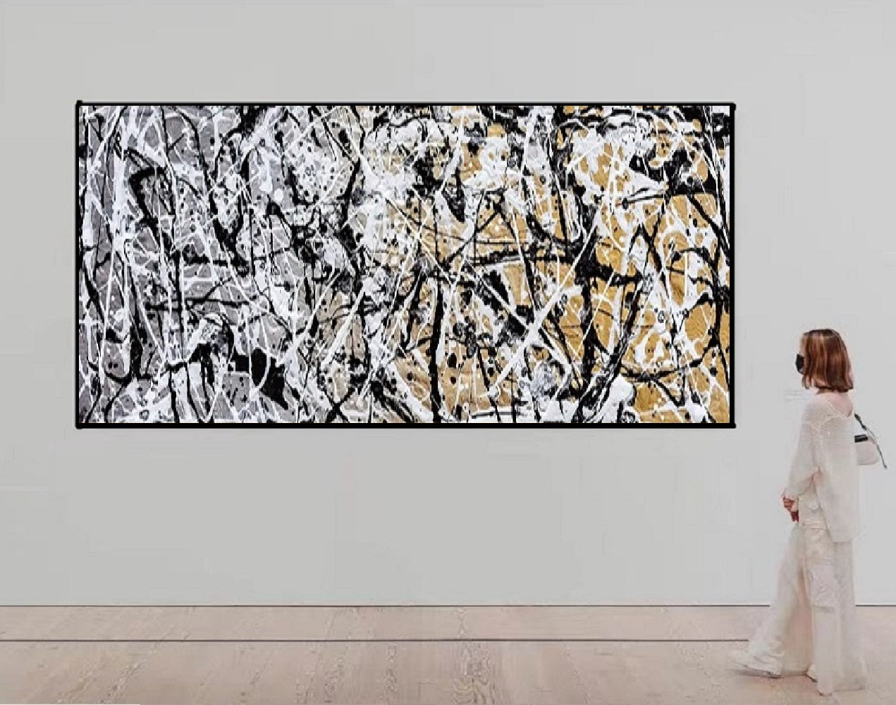 Handcrafted Abstract Painting Fine Art For Homedecor MA1073