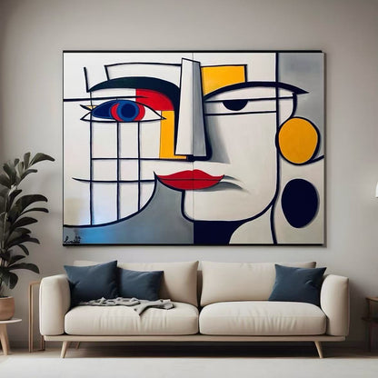 Handcrafted Minimalist Abstract Painting – Modern Wall Art for Home Decor MA1073