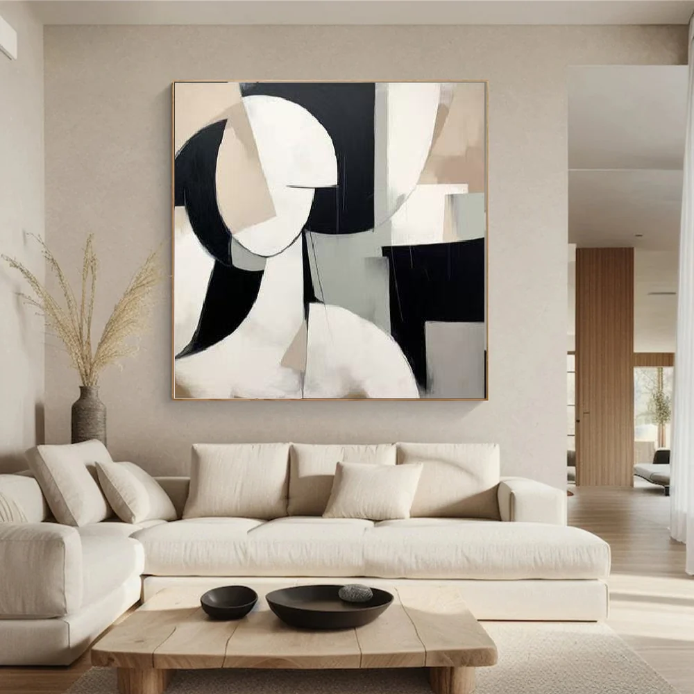 Handcrafted Minimalist Abstract Wall Art for Home Decor MA1074