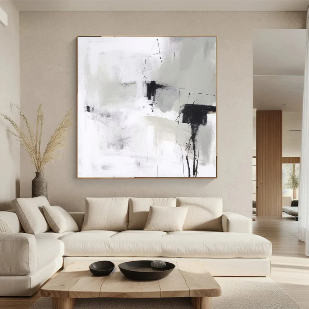 Handcrafted Minimalist Abstract Wall Art for Home Decor MA1077