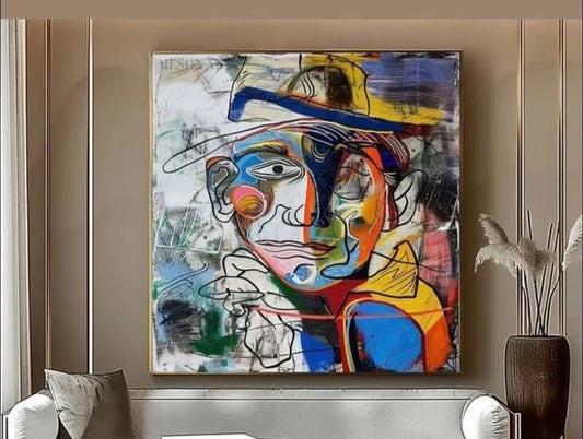 Handcrafted Abstract Painting Fine Art For Homedecor MA1077D