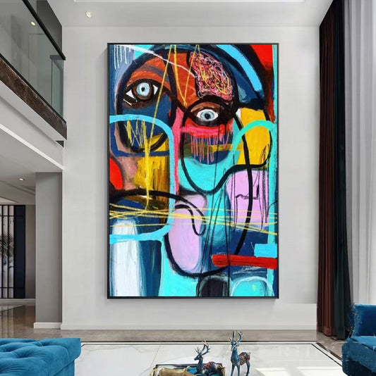 Handcrafted Abstract Painting Fine Art For Homedecor MA1078