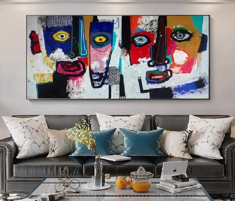 Handcrafted  Oil Paintings Acrylic paintings On Canvas Abstract paintings Wall Art MA1079