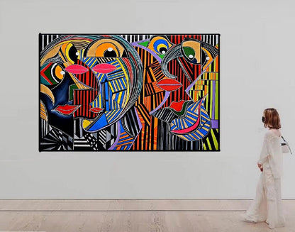 Handcrafted  Oil Paintings Acrylic paintings On Canvas Abstract paintings Wall Art MA1080