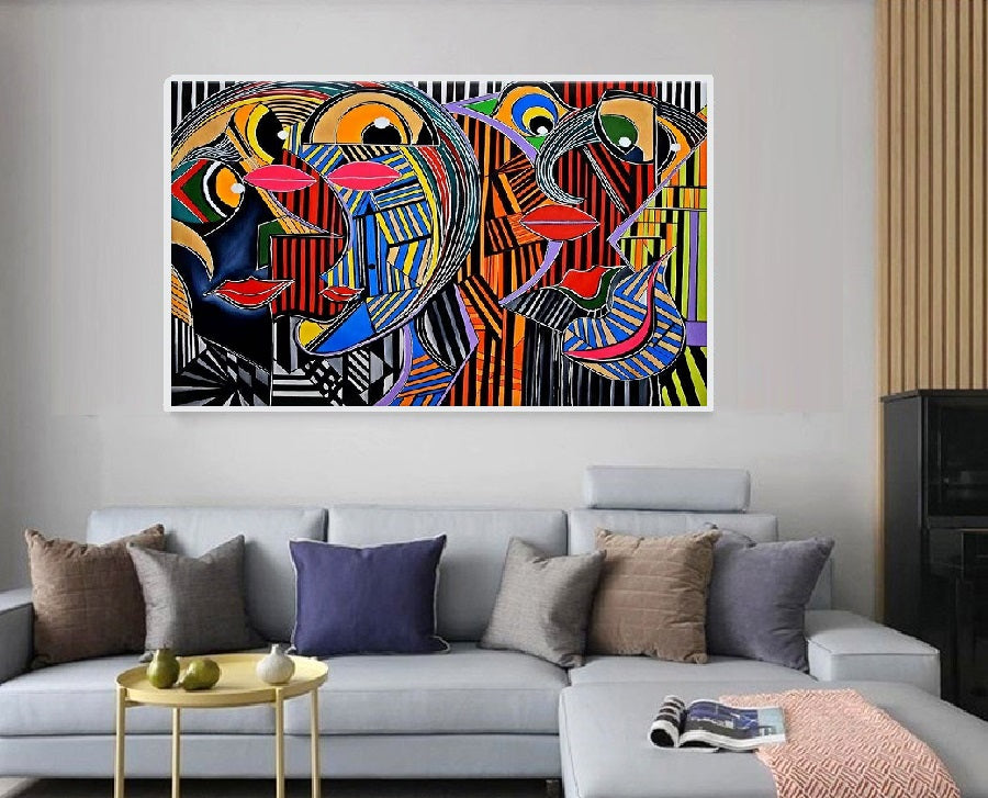 Handcrafted  Oil Paintings Acrylic paintings On Canvas Abstract paintings Wall Art MA1080