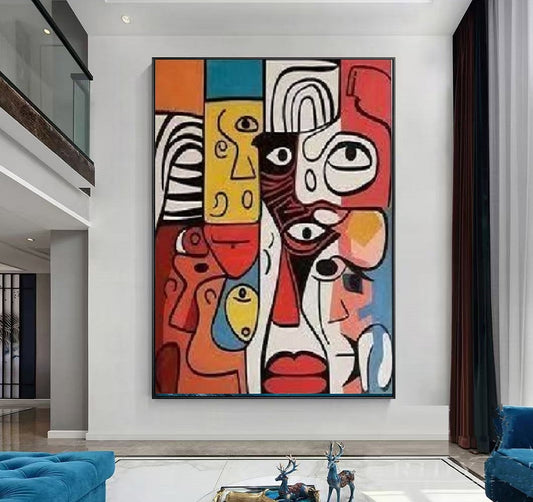 Handcrafted Abstract Painting Fine Art For Homedecor MA1085