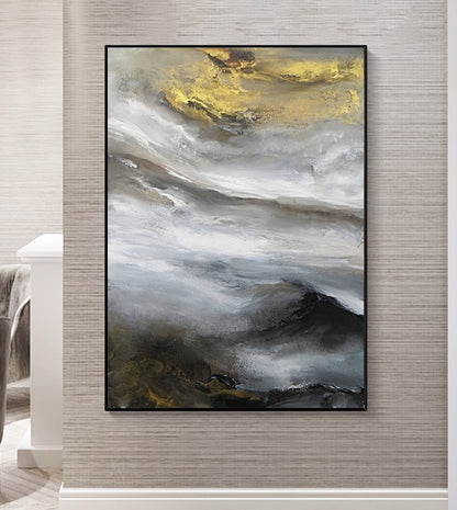 Handcrafted Abstract Painting Fine Art For Homedecor MA1087