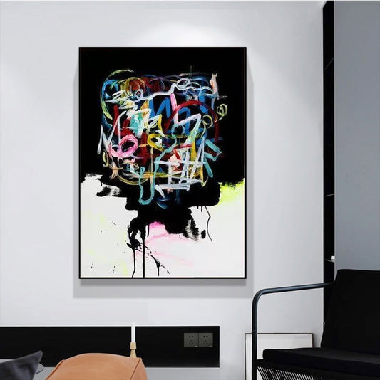 Handcrafted Abstract Painting Fine Art For Homedecor MA1113
