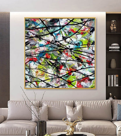 Handcrafted  Oil Paintings Acrylic paintings On Canvas Abstract paintings Wall Art MA1119