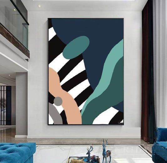 Handcrafted Abstract Painting Fine Art For Homedecor MA1128