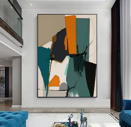 Handcrafted Abstract Painting Fine Art For Homedecor MA1136A