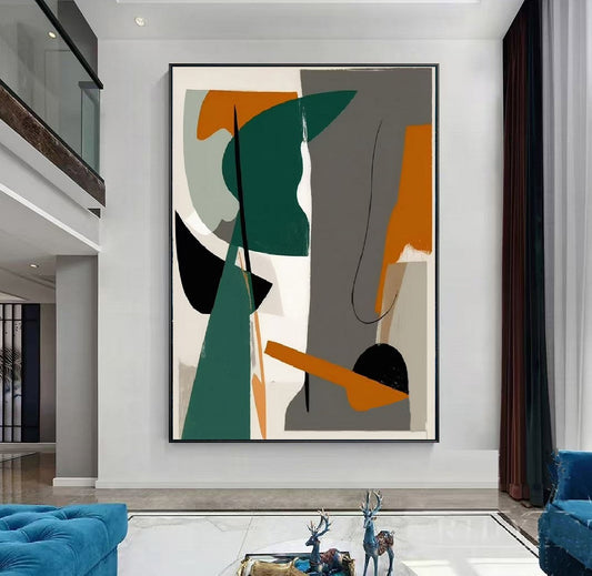 Handcrafted Abstract Painting Fine Art For Homedecor MA1136B