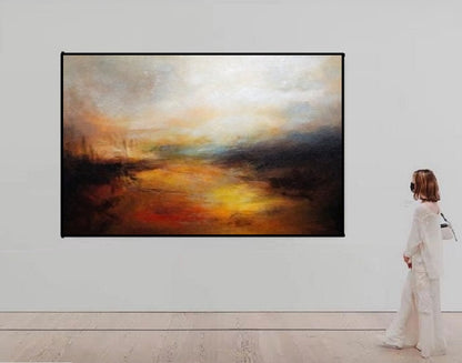 Handcrafted Abstract Painting Fine Art For Homedecor MA1147