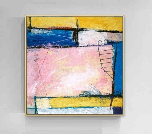 Handcrafted Abstract Painting Fine Art For Homedecor MA1156F