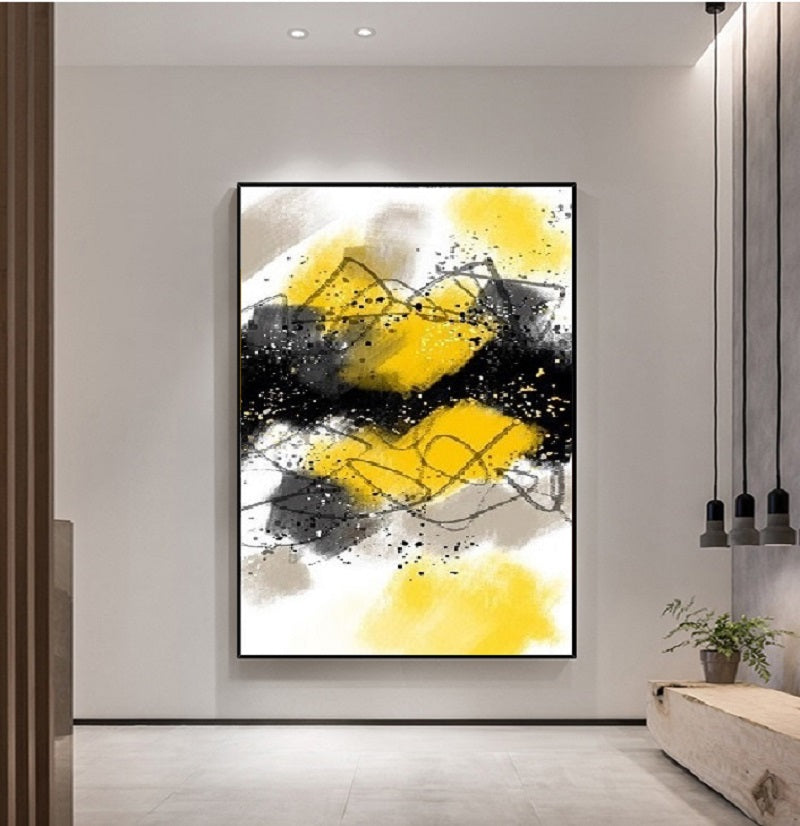 Handcrafted Abstract Painting Fine Art For Homedecor MA1161