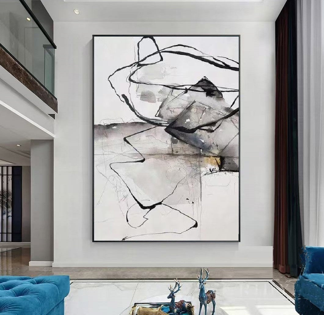 Handcrafted Abstract Painting Fine Art For Homedecor MA1176A