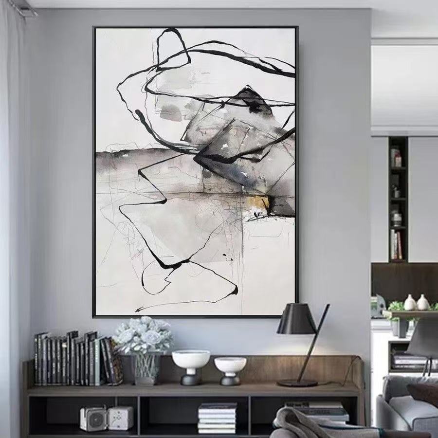 Handcrafted Abstract Painting Fine Art For Homedecor MA1176A