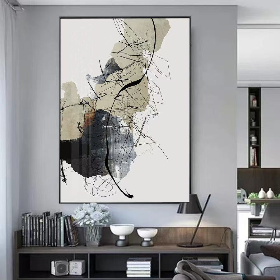 Handcrafted Abstract Painting Fine Art For Homedecor MA1176B