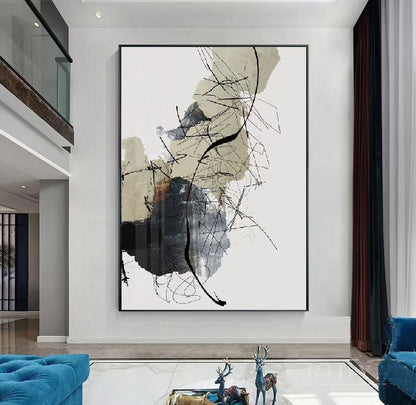 Handcrafted Abstract Painting Fine Art For Homedecor MA1176B