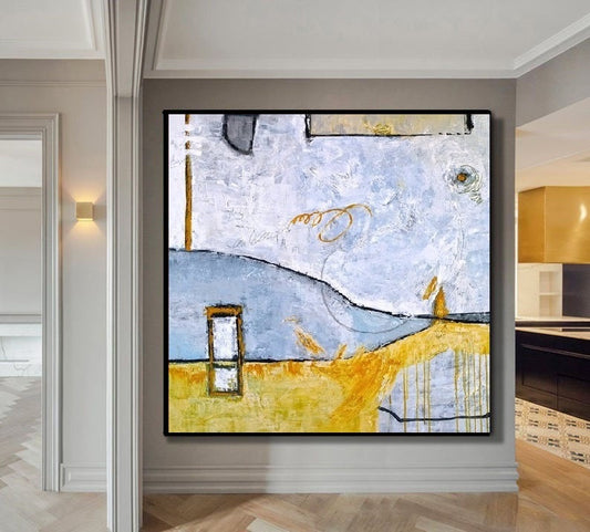 Handcrafted Abstract Painting Fine Art For Homedecor MA1156A
