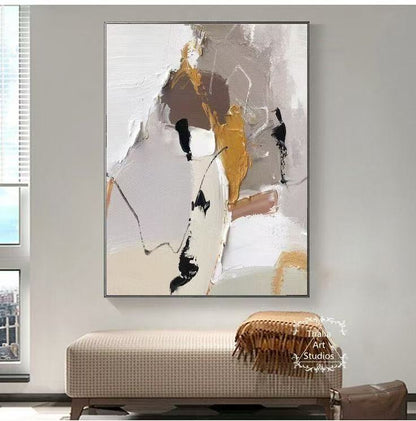 Handcrafted Abstract Painting Fine Art For Homedecor MA1218A