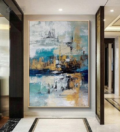 Handcrafted Abstract Painting Fine Art For Homedecor MA1240